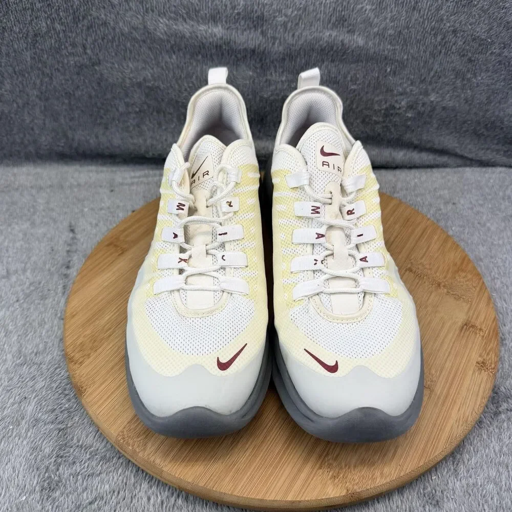 Nike Air Max Axis Shoes Mens Size 9.5 White Gray Running AA2146-102 Sneakers
